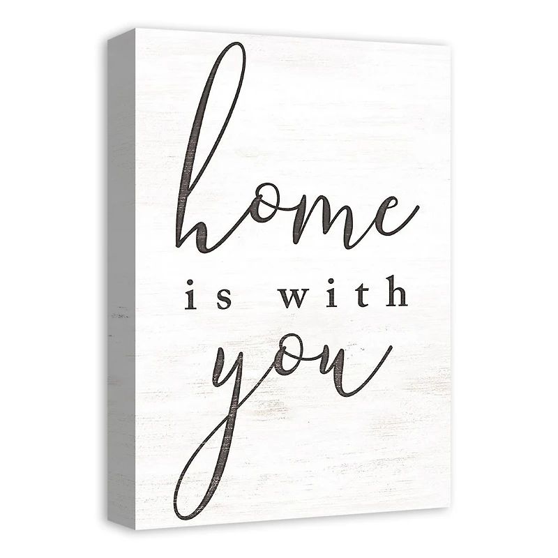 Home is with You 12" x 18" Canvas Wall Art