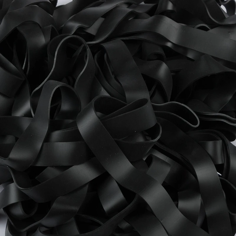 JAM Paper Size 107 Black Rubber Bands, 50ct.