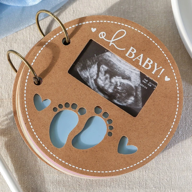 Kate Aspen® Kraft Circle Baby Shower Keepsake Book