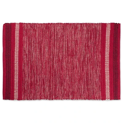 DII® Variegated Red Recycled Yarn Rug, 2ft. x 3ft.