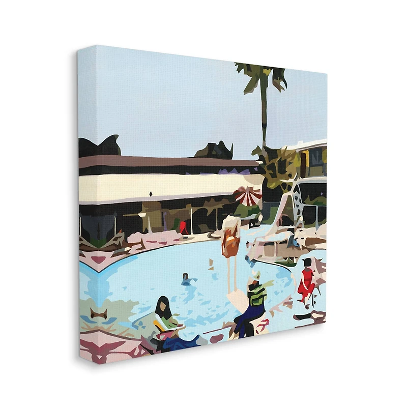 Stupell Industries Pool Party Canvas Wall Art