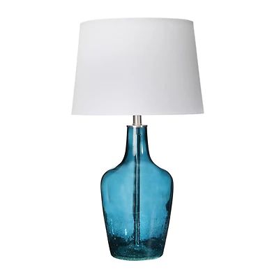 Hello Honey® 27" Deep Blue Glass Table Lamp