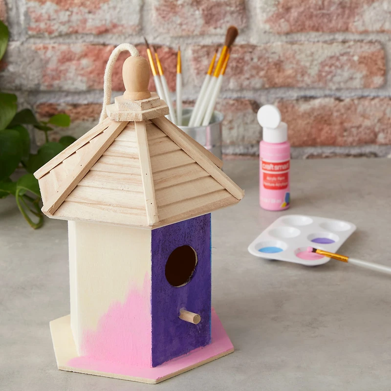 8 Pack: 6.5" Gazebo Birdhouse by Make Market®