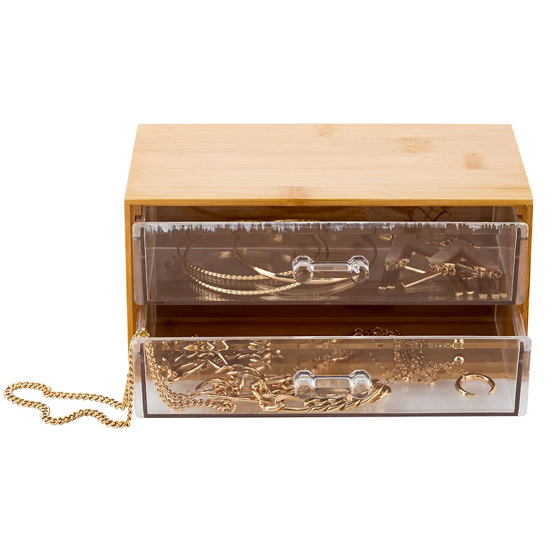 Simplify Bamboo -Tier Cosmetic & Jewelry Chest