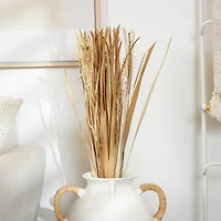 41" Brown Dried Plant Floral Bouquet Grass Natural Foliage with Reed Accents