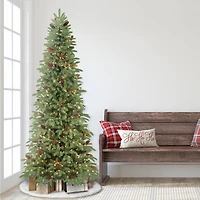 7.5ft. Pre-Lit Slim Montville Spruce Artificial Christmas Tree, Clear Lights