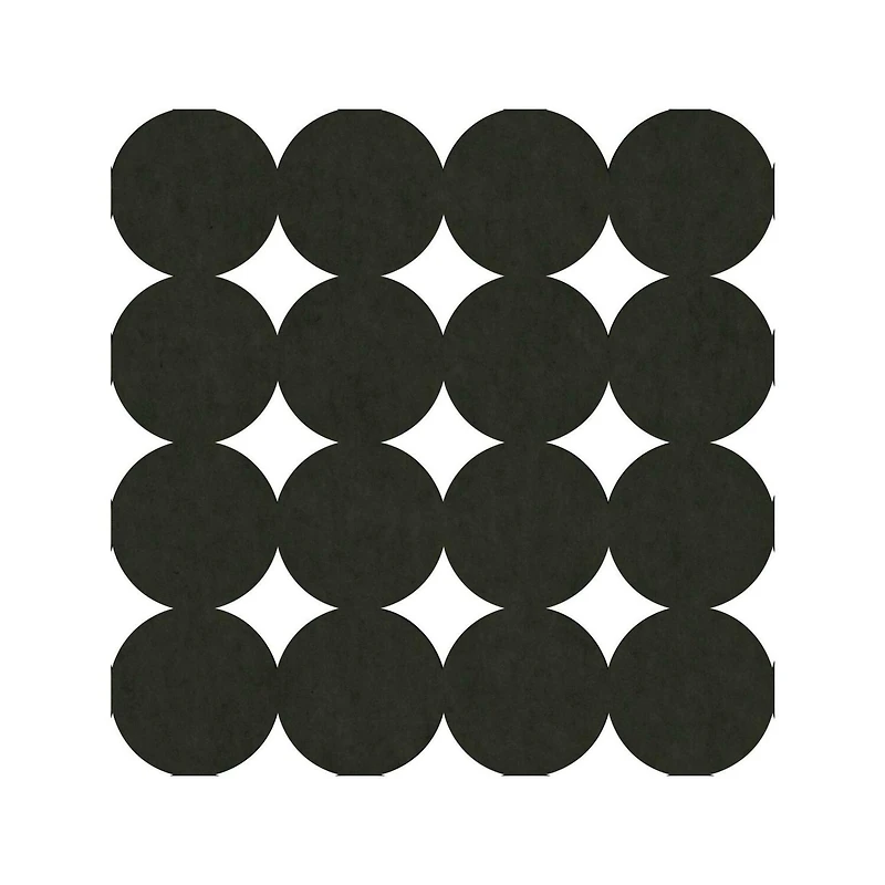 RoomMates Charcoal Modern Circles Acoustical Peel & Stick Tiles