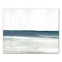 Distressed Abstract Waves Canvas Wall Art