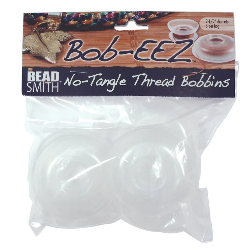 The Beadsmith® 2.5" Bob-EEZ™ No-Tangle Thread Bobbins