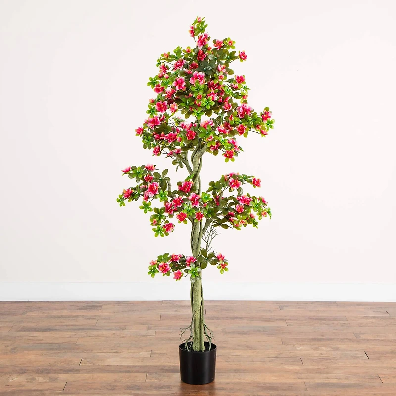 6ft. UV Resistant Artificial Azalea Tree (Indoor/Outdoor)