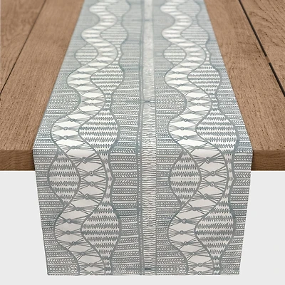 90" Lace Pattern Cotton Twill Runner