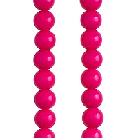 Fuchsia Opaque Glass Round Beads, 8mm by Bead Landing™