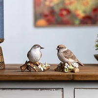 Bird on Branch Figurine Set