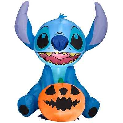 3ft. Airblown® Inflatable Halloween Stitch with Pumpkin