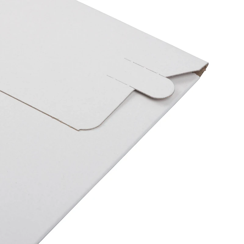 JAM Paper 6" x 6" White Flat Photo Mailer Peel & Seal Closure Envelopes, 6ct.