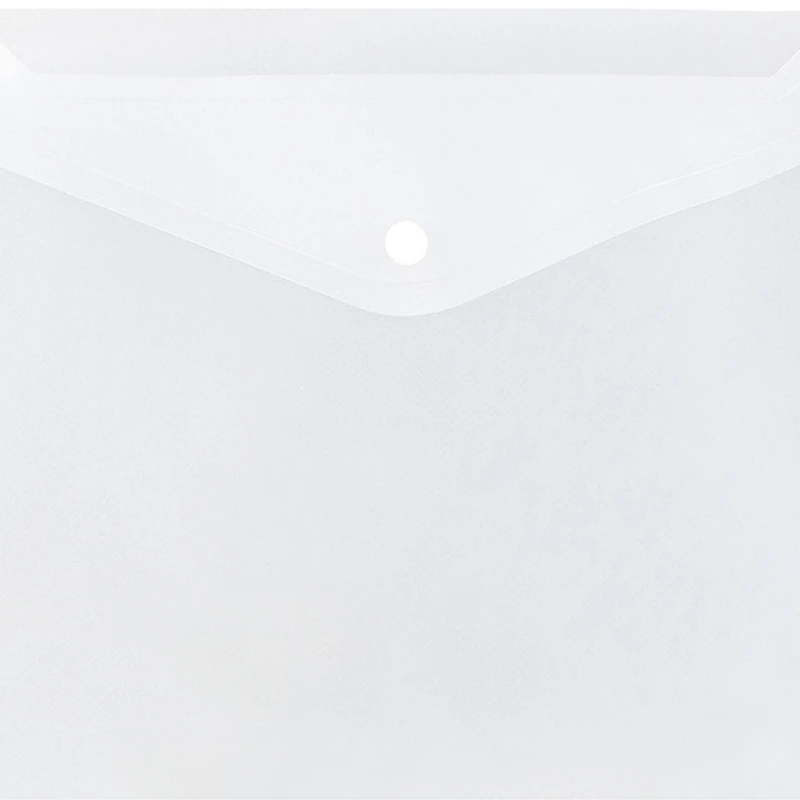 JAM Paper 9.75" x 13" Clear Plastic Snap Booklet Envelopes, 12ct.