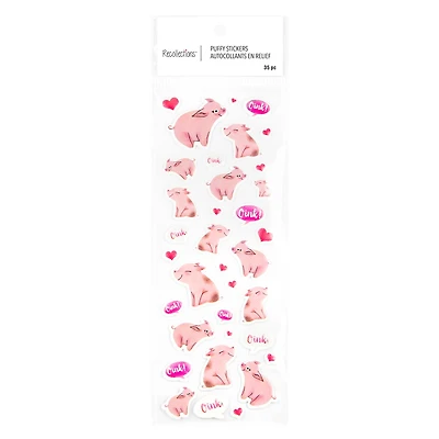 Pigs Repeat Puffy Stickers by Recollections™