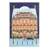 Stupell Industries Winter Hotel Christmas Festival Wall Plaque Art