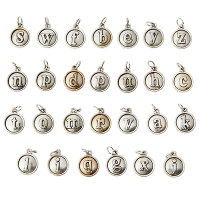 12 Packs: 26 ct. (312 total) Round Alphabet Charms by Bead Landing™