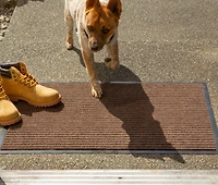 DII® Brown Ribbed Runner, 1.8ft. x 5ft.