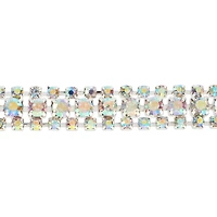 3yd. Glass 3-Row Rhinestone Chain Spool by Bead Landing