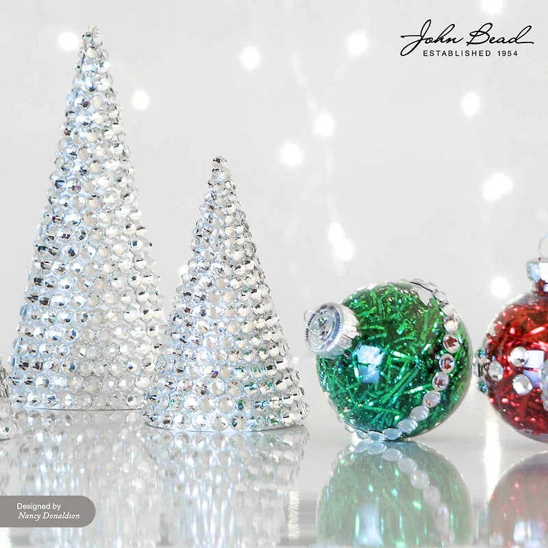 John Bead Crystal Lane SS20 Metallic Glass Round Flatback Rhinestones