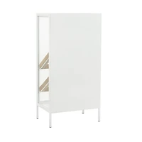 White Metal Farmhouse Standing Wine Rack 41" x 21" x 14"