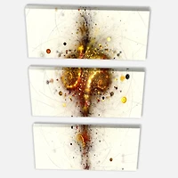 Designart - Dark Yellow Fractal Art Design