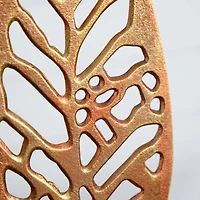 17" Copper Beech Sculpture Decorative Accent