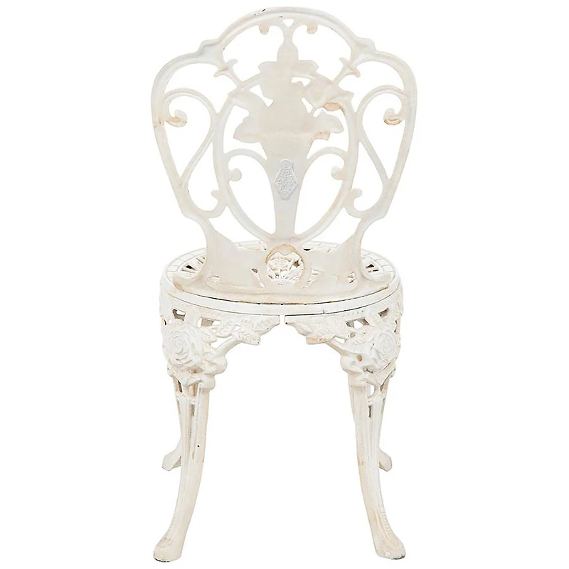 Design Toscano 32.5" Villa Ravello Rose Garden Cast Iron Bistro Chair