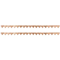 12 Pack: Rose Gold Metal Heart Beads, 6mm by Bead Landing™