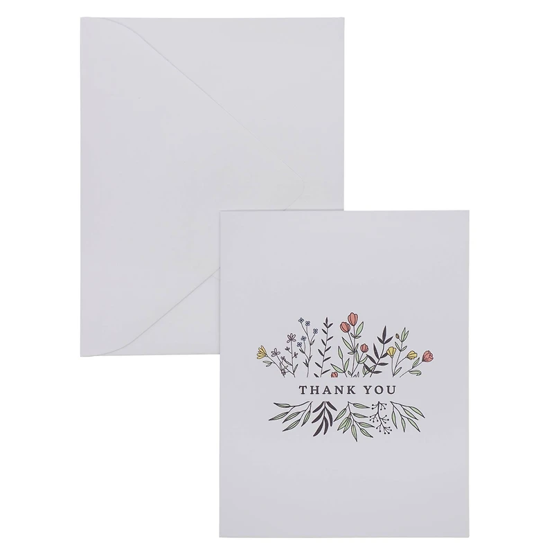 Flowers Thank You Blank Greeting Card Set by Celebrate It™