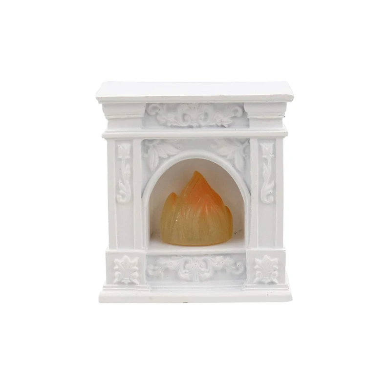Miniature White LED Fireplace by Make Market®