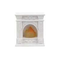 Miniature White LED Fireplace by Make Market®