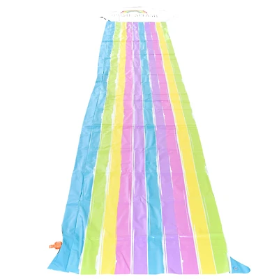 Rae Dunn 16ft. Splish Splash Rainbow Slide & Ride with Sprinkler