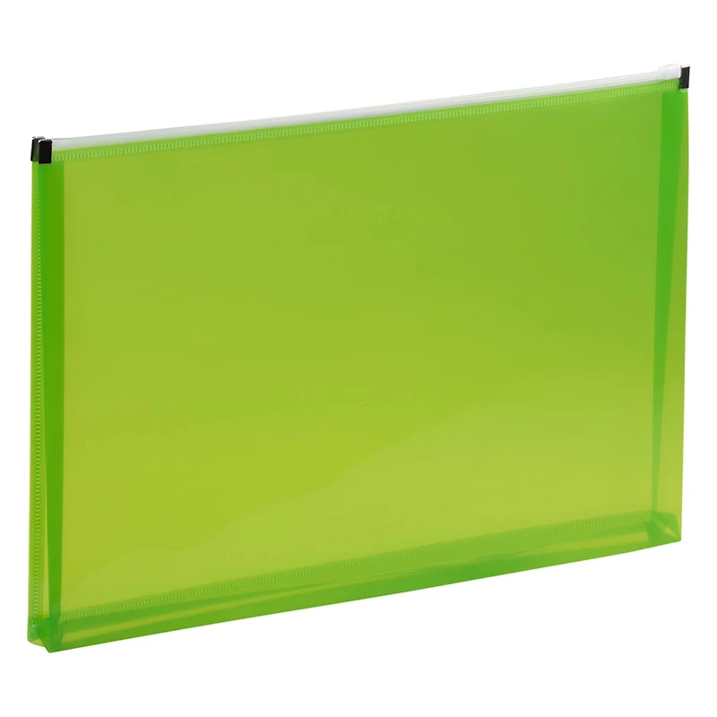 JAM Paper 9.5" x 14.5" Plastic Zip Closure Envelopes, 6ct.