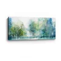 Lumaprints Blue Silence Canvas Giclée Art