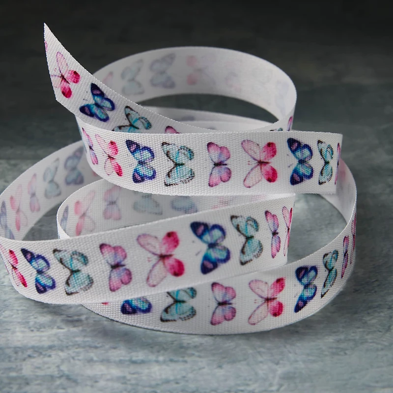 5/8" x 7yd. Butterfly Ribbon by Celebrate It™ Classic