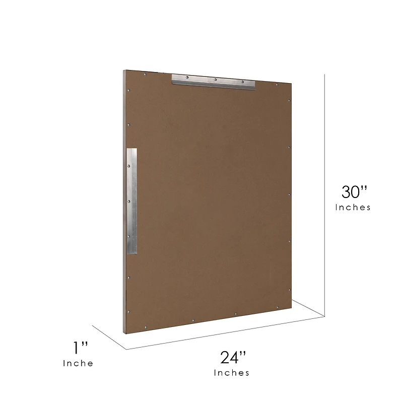 Head West Nickel & Chrome Framed Wall Vanity Mirror