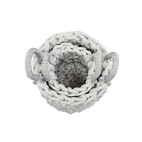 CosmoLiving by Cosmopolitan Gray Polyester Coastal Storage Basket Set