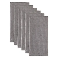 DII® Gray Recycled Cotton Waffle Dish Towels, 6ct.