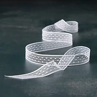 5/8" x 7yd. White Lace Ribbon by Celebrate It™ Classic