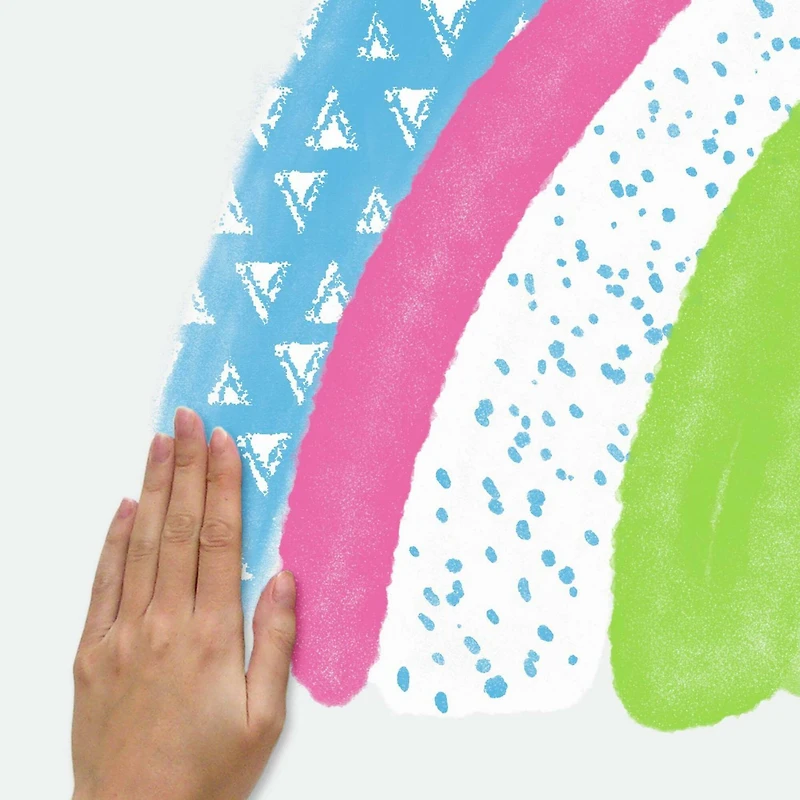 RoomMates Pattern Rainbow Peel & Stick Giant Wall Decals