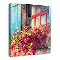 Bright Windowboxes Canvas Wall Art