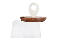 Hello Honey® 11.75" Round Clear Glass Jar with Lid