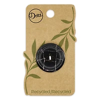 Dritz® 28mm Black Recycled Polyester Round Button, 3ct.