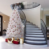 8.5ft. Unlit Sparkle White Spruce Artificial Christmas Tree