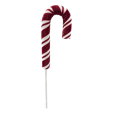31" Red & White Glitter Candy Cane Stem by Ashland®