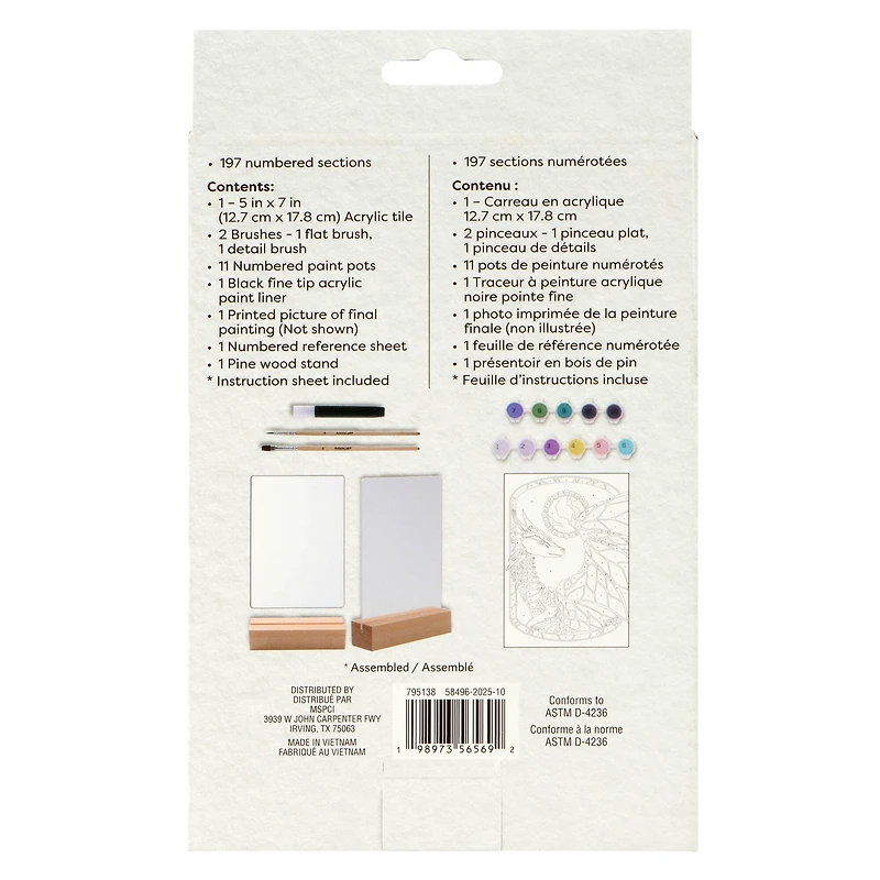 Dragon Paint-by-Number Acrylic Surface Kit by Artist's Loft®