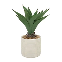 2.5ft. Potted White Plastic Contemporary Artificial Foliage